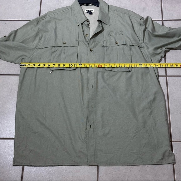 Magellan Sportwear Men Aransas Pass Plaid Beige Tan‎ Button Down Shirt size XXL. - Picture 10 of 10